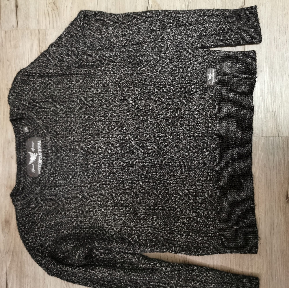 Superdry loose Sartorial knit sweater, size small